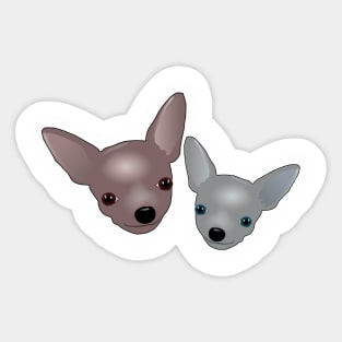 chihuahua art Sticker